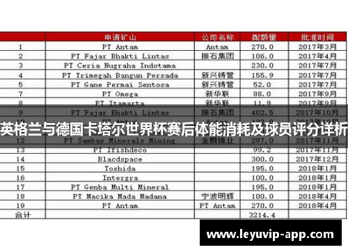 英格兰与德国卡塔尔世界杯赛后体能消耗及球员评分详析